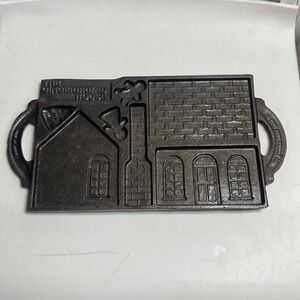 Vintage 1985 John Wright Cast Iron Gingerbread House Mold Made in USA